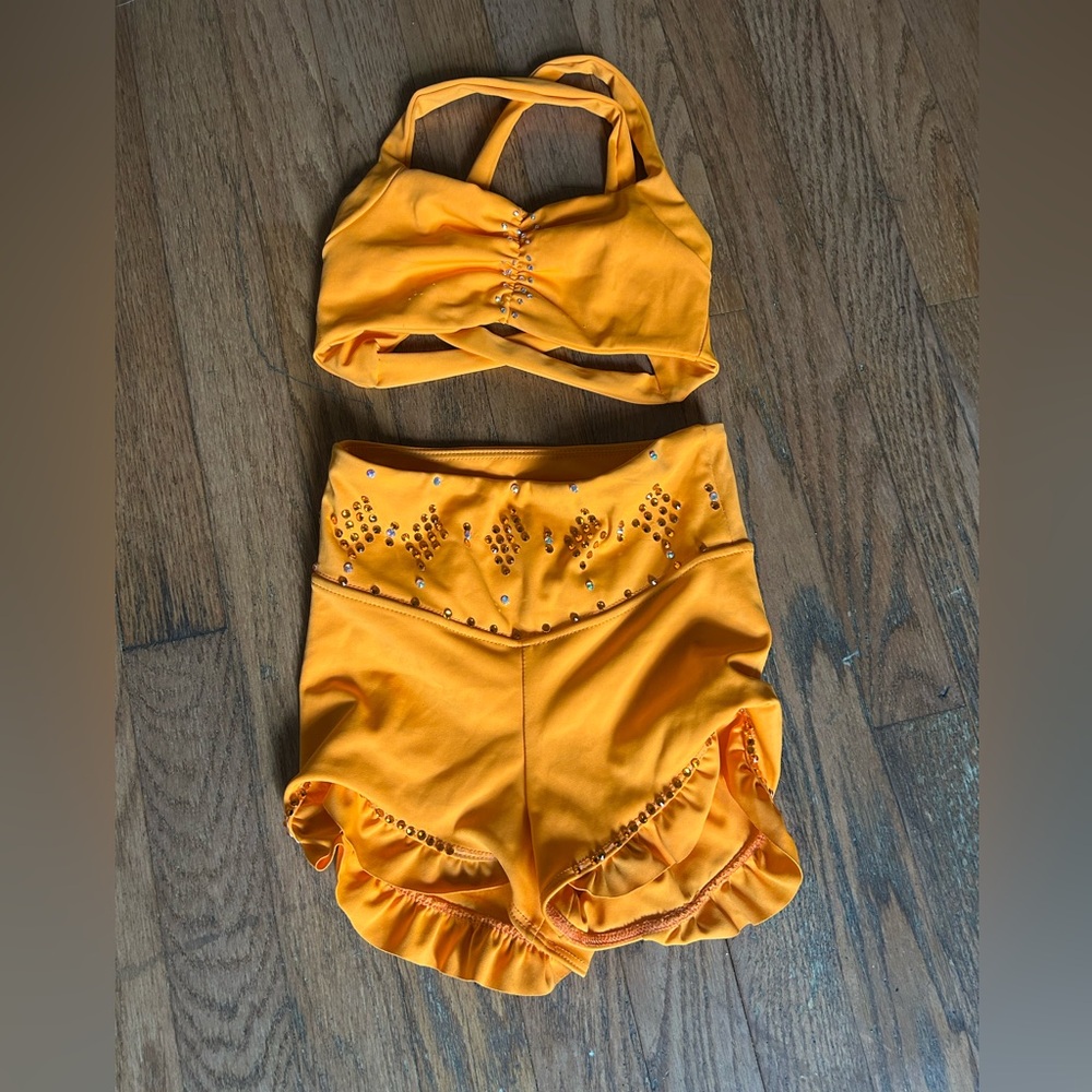 Orange Dance Costume Set tiger Friday